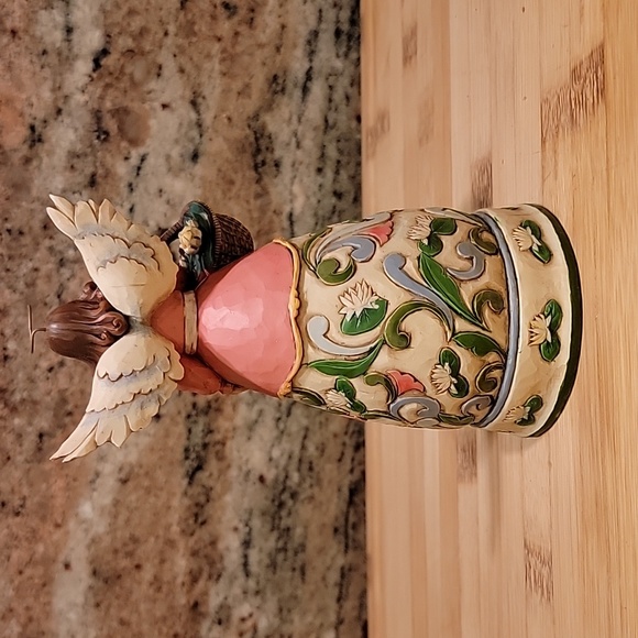 Jim Shore 2008 Heartwood Creek Angel Figurine July Birthstone - Picture 3 of 5